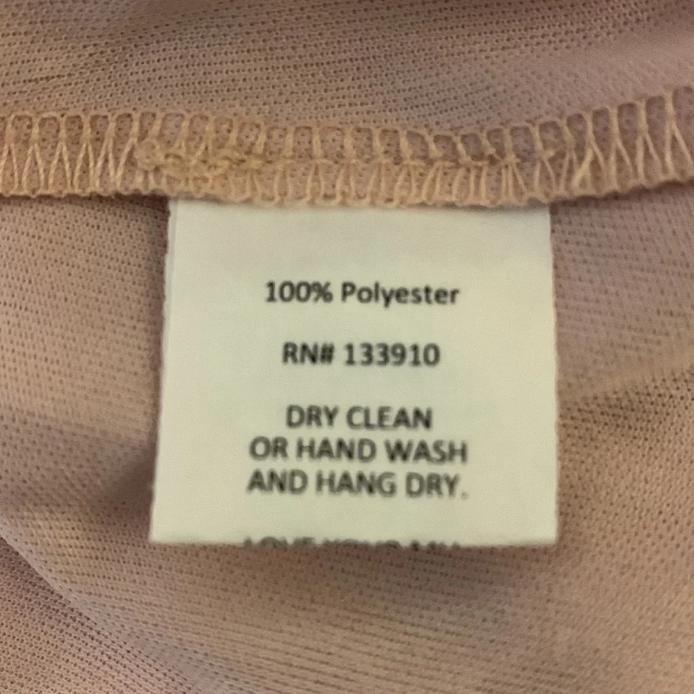 Show Me Your Mumu Caitlin Maxi In Soft Beige Chiffon Size XL New - Picture 5 of 7